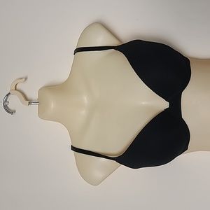 Pink Victoria's Secret Black Push-Up Bra Size 32D